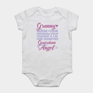 Granny Nurse Cook Spoiler Teacher ATM Fairy Angel Baby Bodysuit